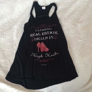 Racerback real estate tank top